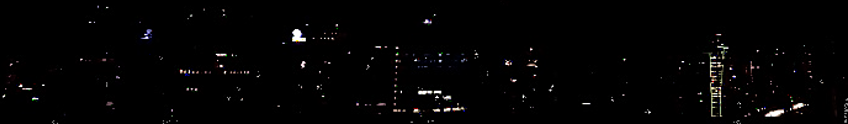 Show de drones noturno cidade