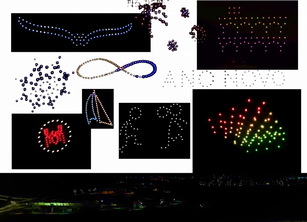 show de luzes com drones